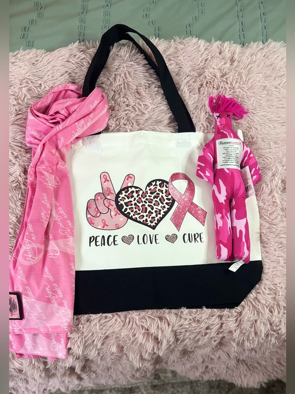 Handmade tote for breast cancer Bundle